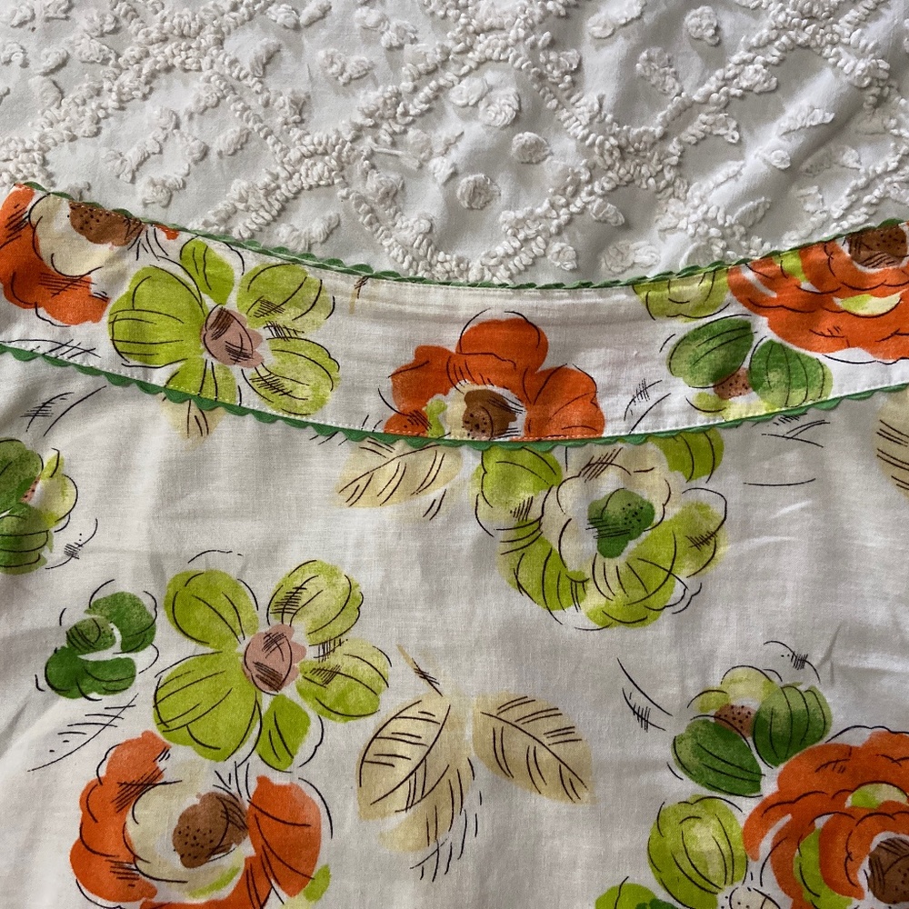 Liz Claiborne vintage linen/cotton floral skirt - Picture 2 of 7